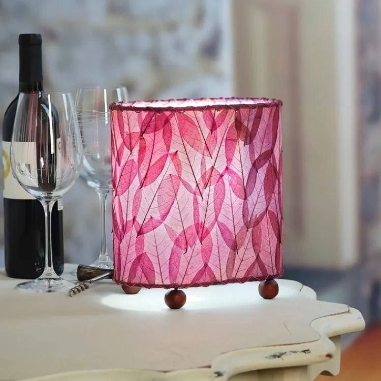 Online Mini Guyabano Leaf Lamp – Purple – preorder for est. ship 6/2025 Leaf Lamps