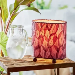 Online Mini Guyabano Leaf Lamp – Purple – preorder for est. ship 6/2025 Leaf Lamps