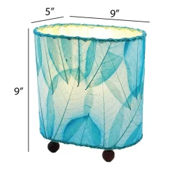 Discount Mini Guyabano Leaf Lamp – Sea Blue – preorder for est. ship 6/2025 Leaf Lamps