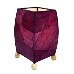 Fashion Mini Square Cocoa Leaf Lamp – Purple Leaf Lamps