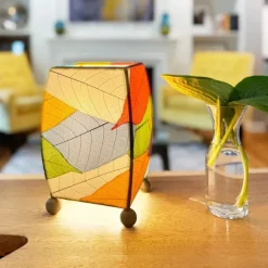 Sale Mini Square Cocoa Leaf Lamp – Multi Leaf Lamps