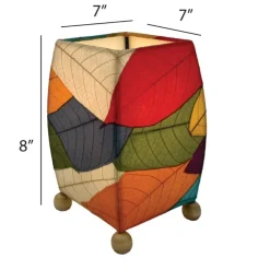Sale Mini Square Cocoa Leaf Lamp – Multi Leaf Lamps