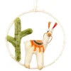 Clearance Mini Wreath Llama Wall Decor