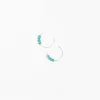 Outlet Moab Western Beaded Hoop Earrings Sterling Silver Earrings