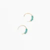 Online Moab Western Beaded Hoop Earrings 14K Gold Earrings
