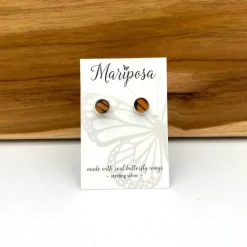 New Monarch Butterfly Wing Stud Earrings Earrings