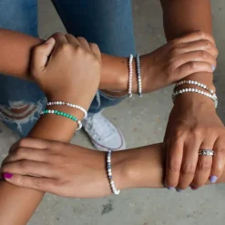 New Morse Code Bracelet Daughter – Marble & Light Pink Morse Code | Bracelets & Cuffs