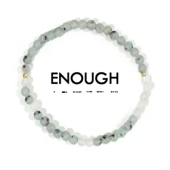 Discount Morse Code Bracelet Enough – Cloudy Glass & Jasper Morse Code | Bracelets & Cuffs