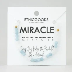Best Morse Code Bracelet Miracle – Blue Sponge Quartz & Cloudy Glass Morse Code | Bracelets & Cuffs
