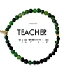 Best Morse Code Bracelet Teacher – Moss Agate & Blue Sandstone Morse Code | Bracelets & Cuffs