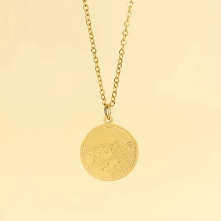 New Mountain Adventure Necklace Gold Fight Trafficking | Necklaces