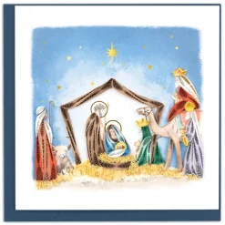 Discount Nativity Scene Quilling Card Christmas Cards