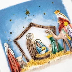 Discount Nativity Scene Quilling Card Christmas Cards