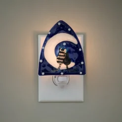 Outlet New Moon with Cats Night Light Lanterns & Night Lights
