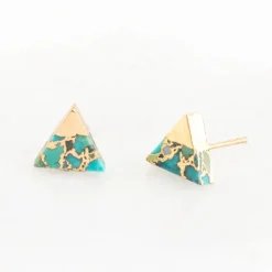 Sale Oasis Triangle Turquoise Studs Fight Trafficking | Earrings
