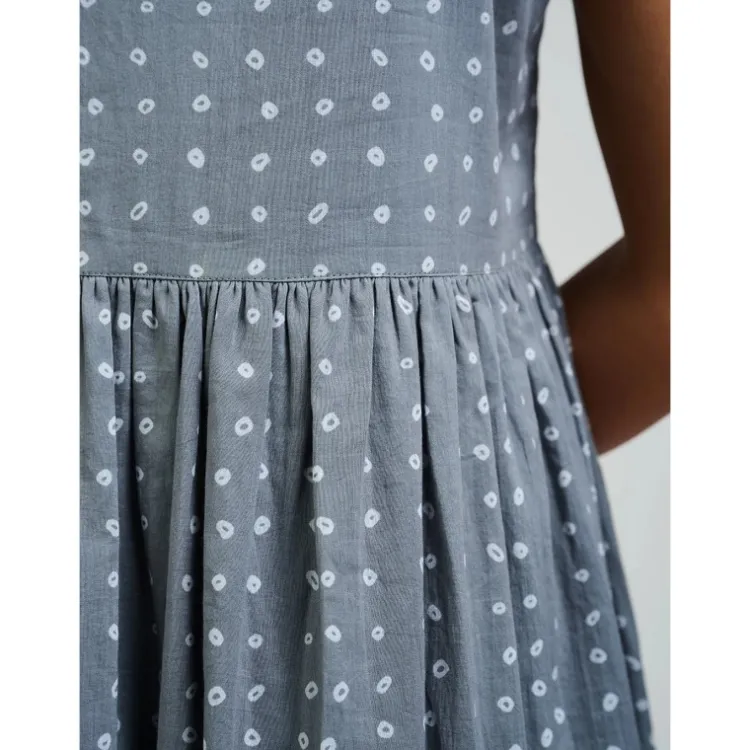 Hot Olivia Dress Cream and Cornflower Dots Dresses