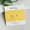 Discount Open Heart Post Earrings Earrings