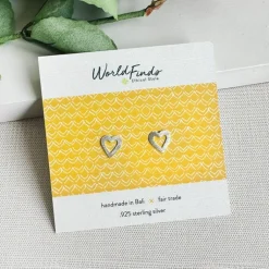 Discount Open Heart Post Earrings Earrings