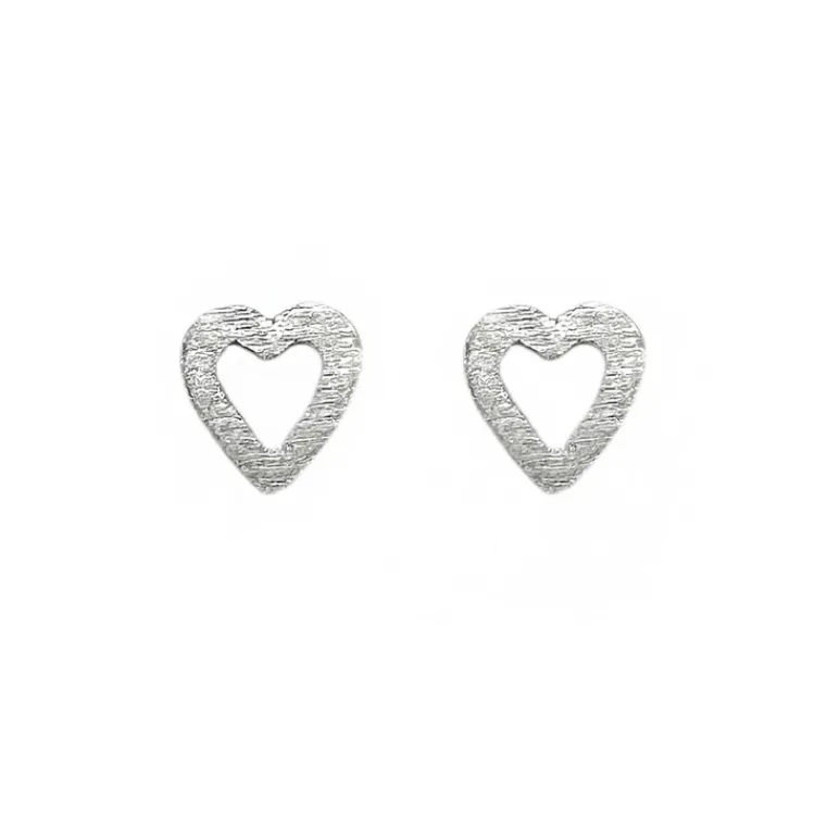 Discount Open Heart Post Earrings Earrings