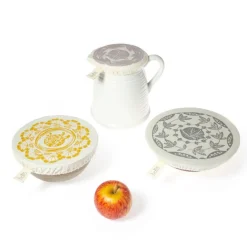Online Organic Cotton Dish Covers – Small Set of 3 Herbs Tabletop | Chef Accessories
