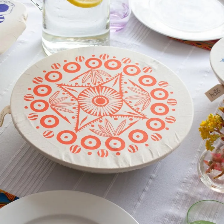 Outlet Organic Cotton Dish Cover – Large Aloe Tabletop