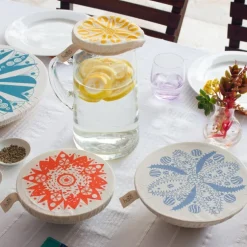 New Organic Cotton Dish Covers – Small Set of 3 Aloe Tabletop