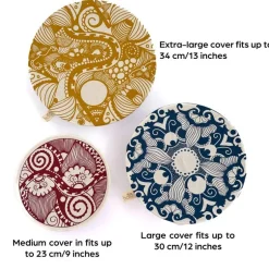 Online Organic Cotton Dish Covers – Large Set of 3 Paradise Tabletop