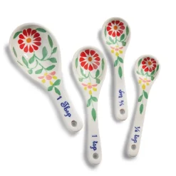 Outlet Painted Ceramic Measuring Spoons Chef Accessories