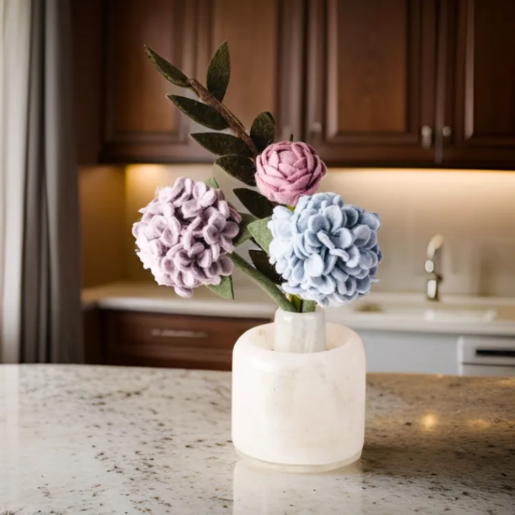 New Pastel Petals Felt Flower Bouquet Felt Flowers