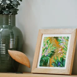 Best Path Through the Irises Monet Quilling Card Famous Painting Cards | Bird & Flower Cards