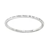 New Peace in Many Languages Bangle Bracelets & Cuffs