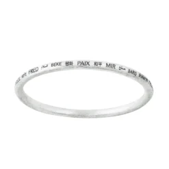 New Peace in Many Languages Bangle Bracelets & Cuffs