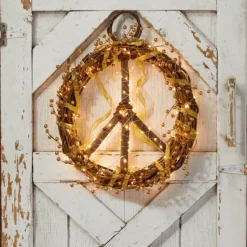 Hot Peace Wreath Wall Decor