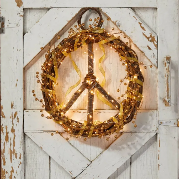 Hot Peace Wreath Wall Decor