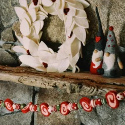 Discount Peppermint Swirl Felt Garland Garlands