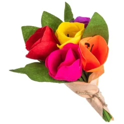 Fashion Petite Tulip Felt Bouquet Felt Flowers