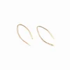 Best Qasioun Minimalist Mini-Threader Earrings 14K Gold Earrings