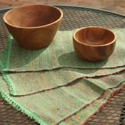 Hot Recycled Sari Silk Placemats Set/6 Linens