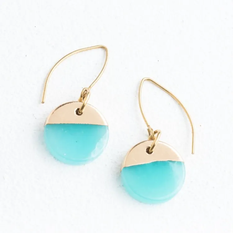 Sale Refresh Earrings Aqua Fight Trafficking | Earrings