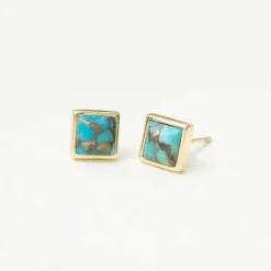 Sale Refuge Natural Turquoise Studs Fight Trafficking | Earrings