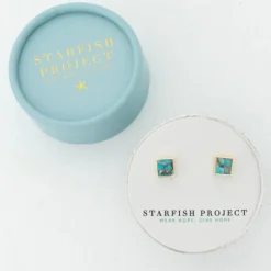Sale Refuge Natural Turquoise Studs Fight Trafficking | Earrings