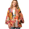 Sale Reversible Cotton Kantha Kimono Jacket Tops & Tunics | Jackets & Sweaters