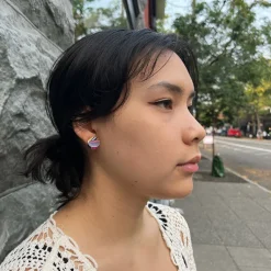 Clearance Round Mosaic Stud Earrings Earrings