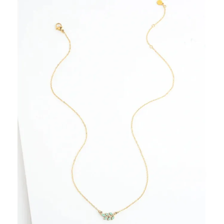 Best Rowen Leaf Necklace Mint Fight Trafficking | Necklaces