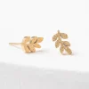 Best Rowen Leaf Studs Frosted Gold Fight Trafficking | Earrings