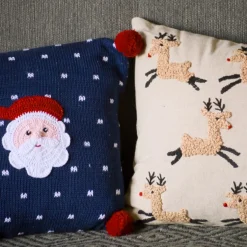 Clearance Santa Pillow Blue 10″ Pillows