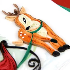Hot Sleigh Ride Quilling Card Christmas Cards
