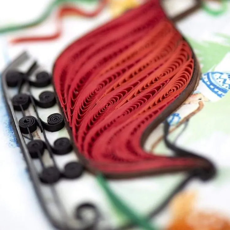 Hot Sleigh Ride Quilling Card Christmas Cards