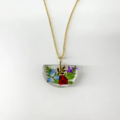 Fashion Small Half Moon Mother Daughter Necklace Necklaces