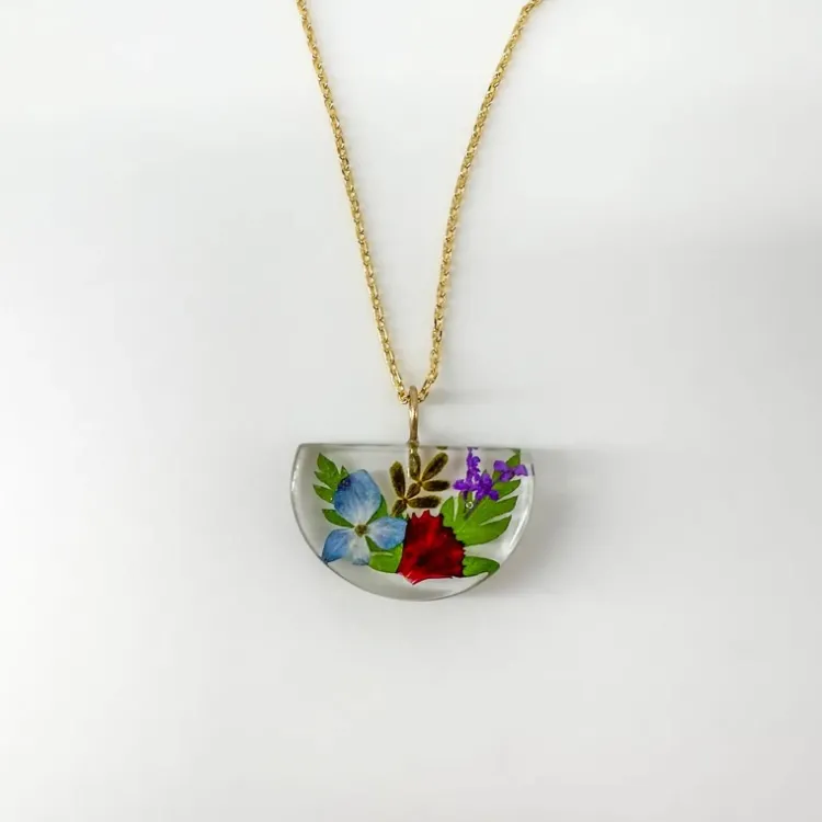 Fashion Small Half Moon Mother Daughter Necklace Necklaces